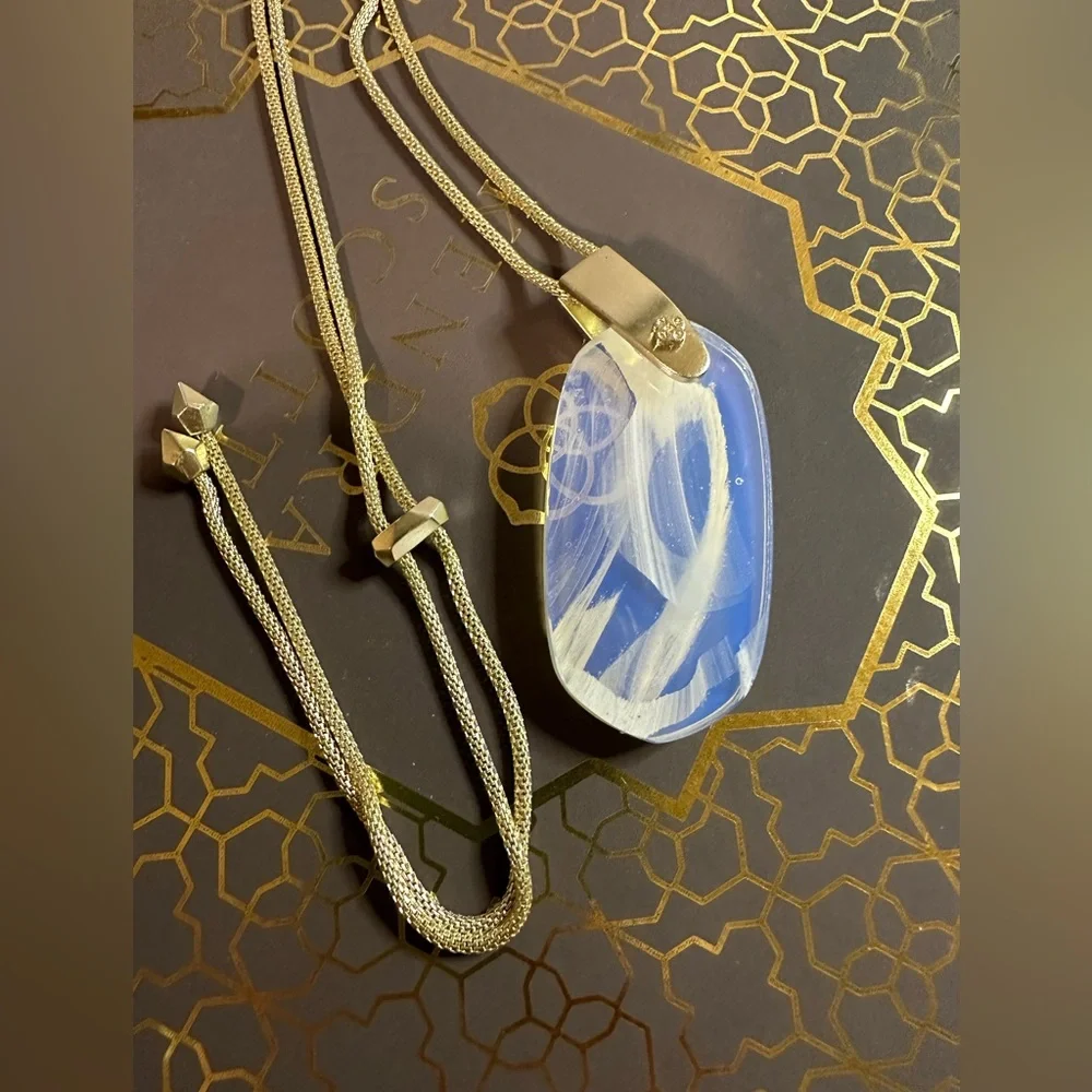 Kendra Scott Prototype Inez Gold Necklace - Picture 1 of 5